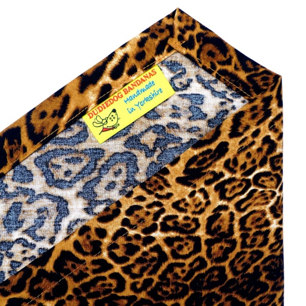 Funky Leopard Print Dog Bandana